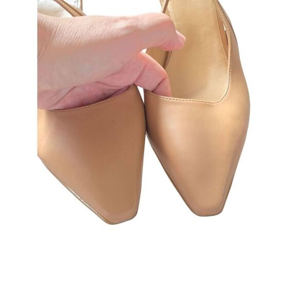 Naturalizer Slingback Pumps Size 11 Tan Pointed Toe Dress Shoes - Picture 7 of 9